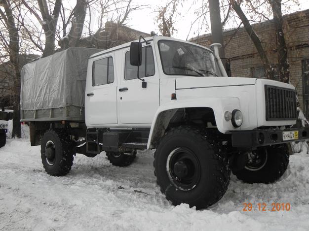 Автомобиль с Двухрядной кабиной на шасси ГАЗ 33088 Садко Борт-Тент.
